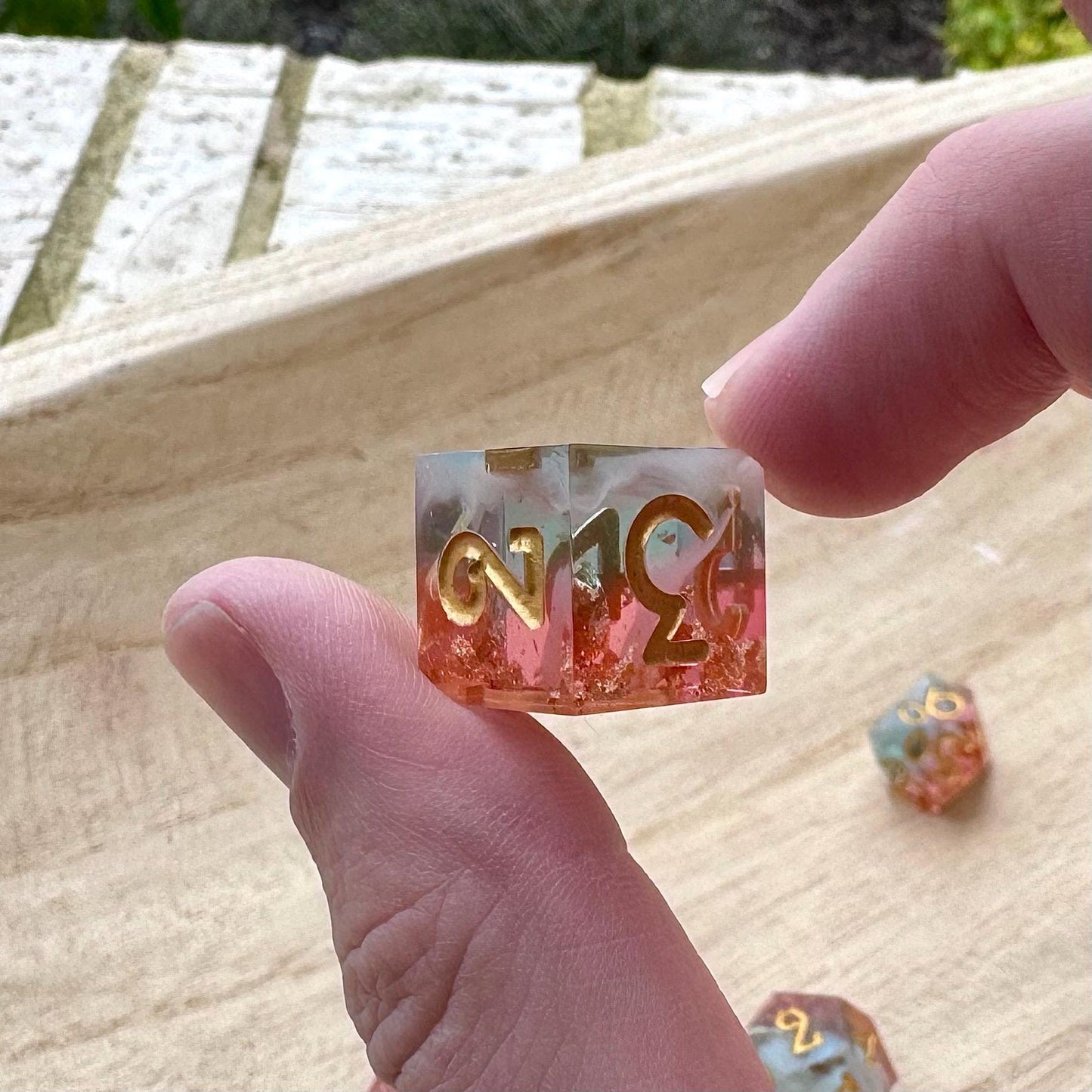 Sun Reflections handmade dice/made to order