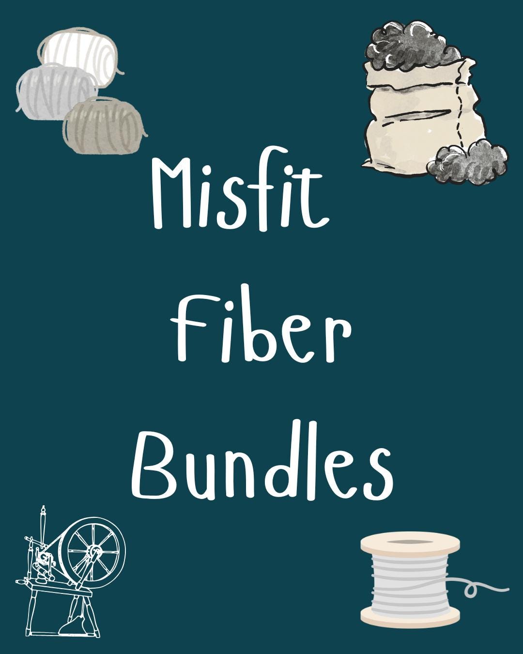 Misfit Fiber Bundles/Hand dyed Fiber bundles/Oopsies Fiber
