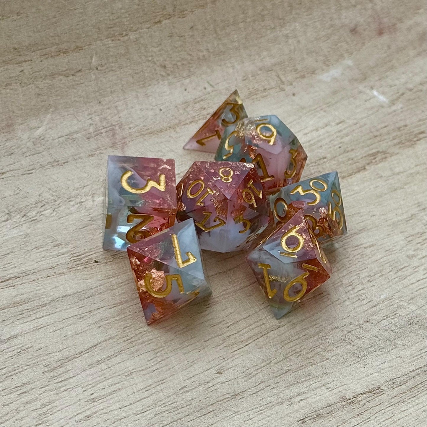 Sun Reflections handmade dice/made to order
